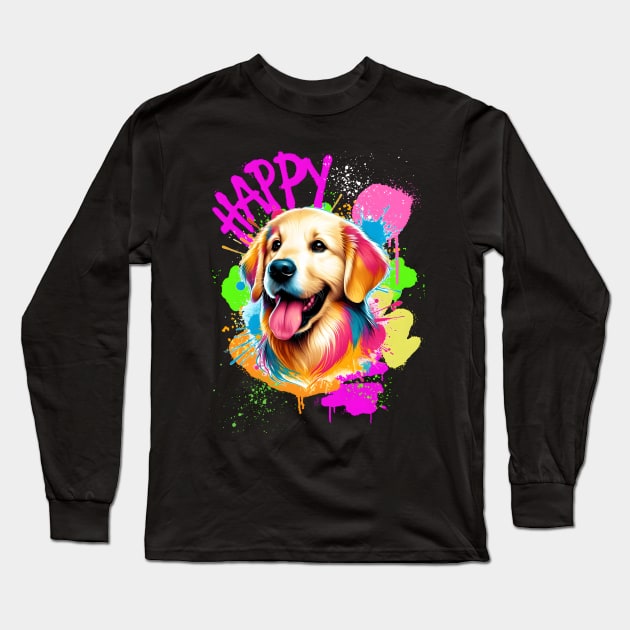 Golden retriever Long Sleeve T-Shirt by NightvisionDesign